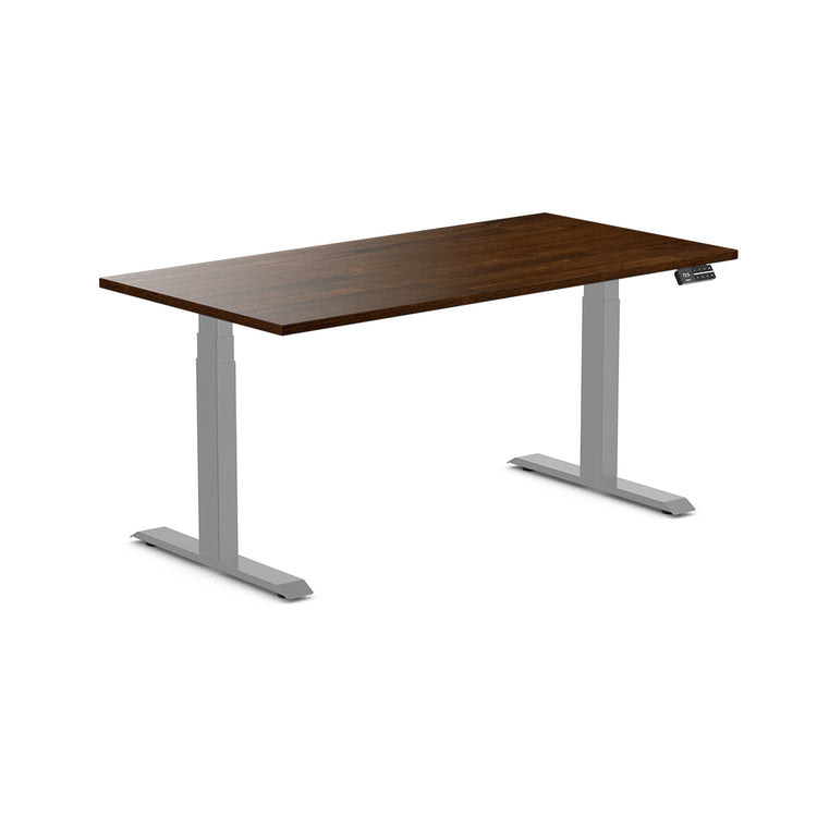 Desky Dual Rubberwood Sit Stand Desk