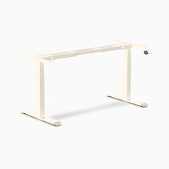 Desky Dual Sit Stand Desk Frame, Wheat frame