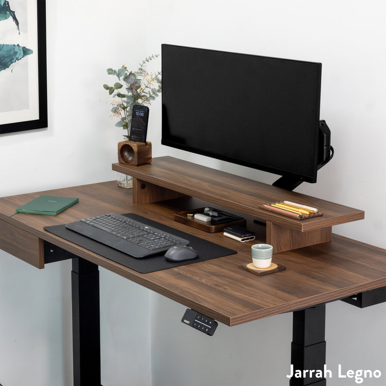 Desky Dual Laminate Sit Stand Desk