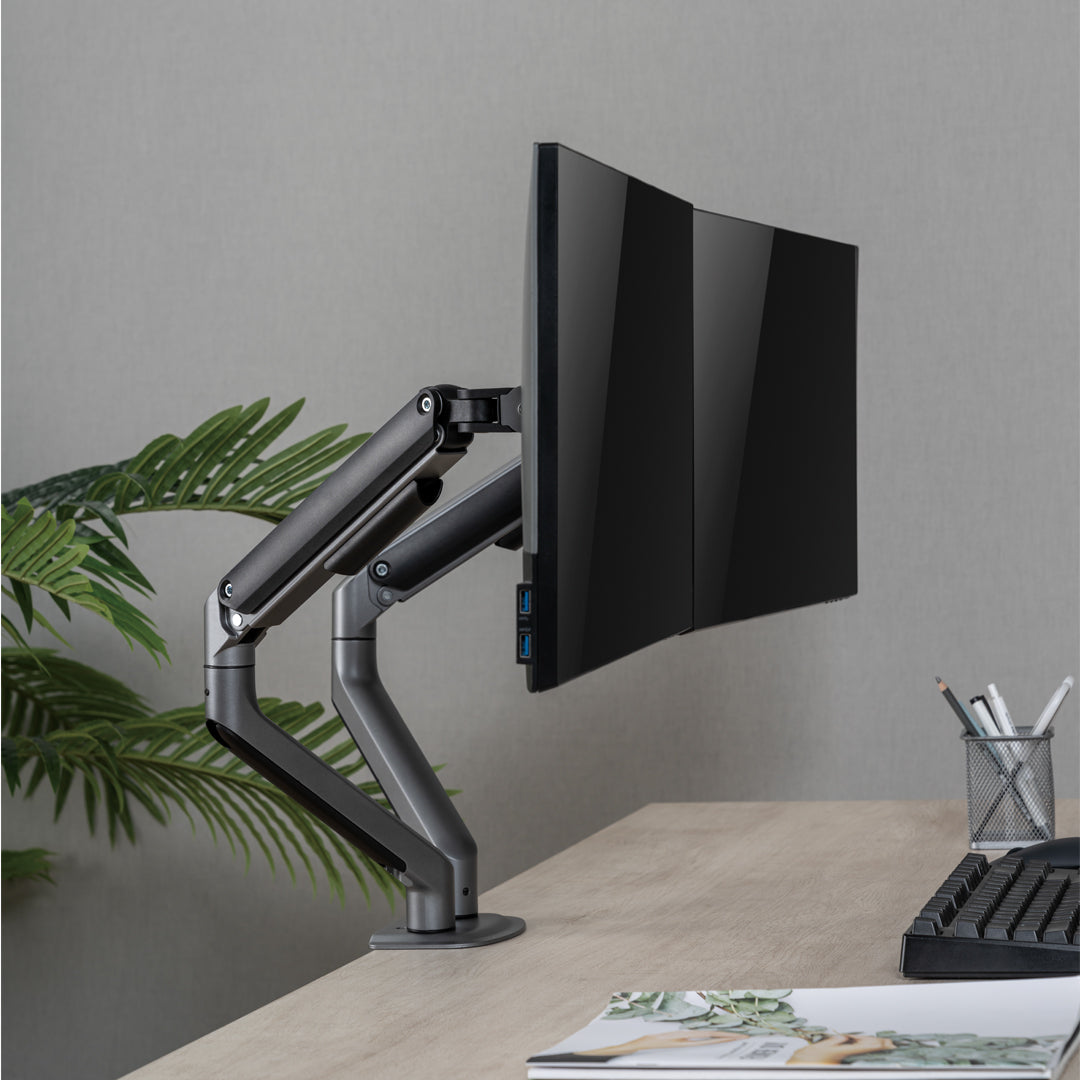 Desky Dual Spring Eco Monitor Arm