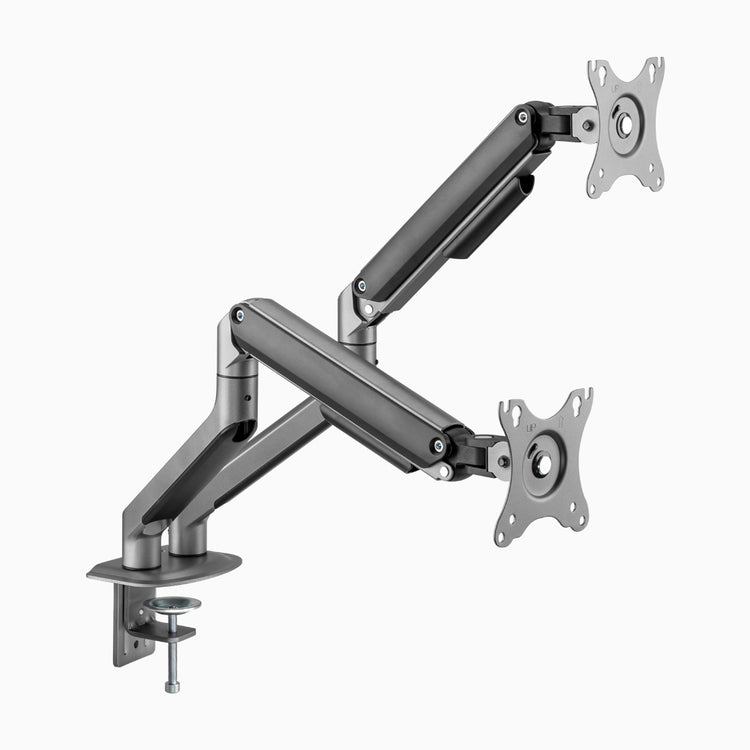 dual spring space grey monitor arm