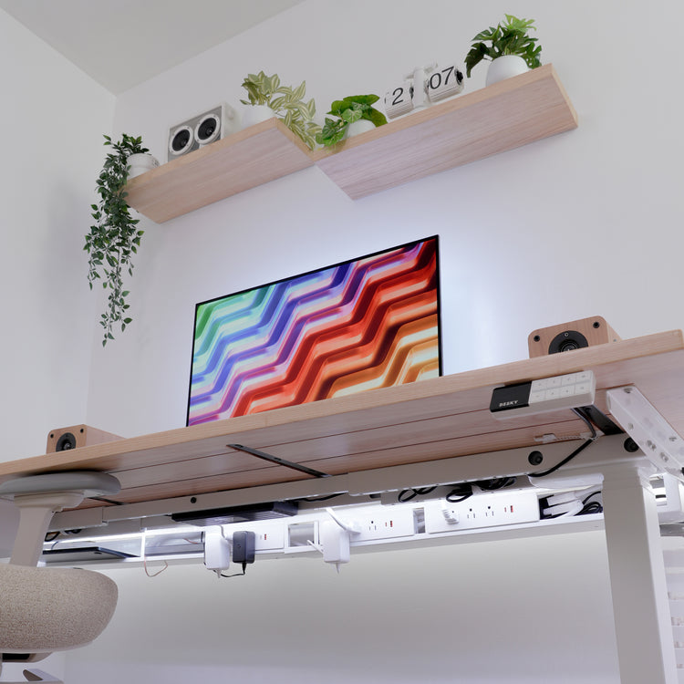 Système intégré de câblage et d'alimentation de Desky