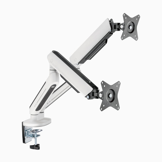 Desky Dual LED Monitor Arm White -Desky®