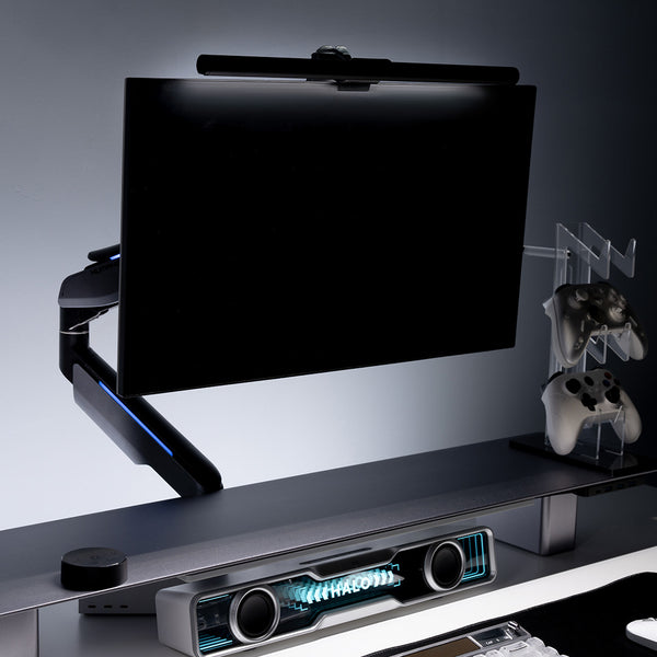 Monitor light bar PC setup - Desky