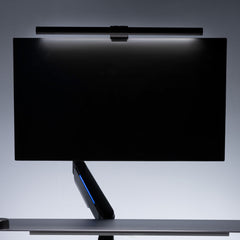 Desky monitor light bar attached to monitor 