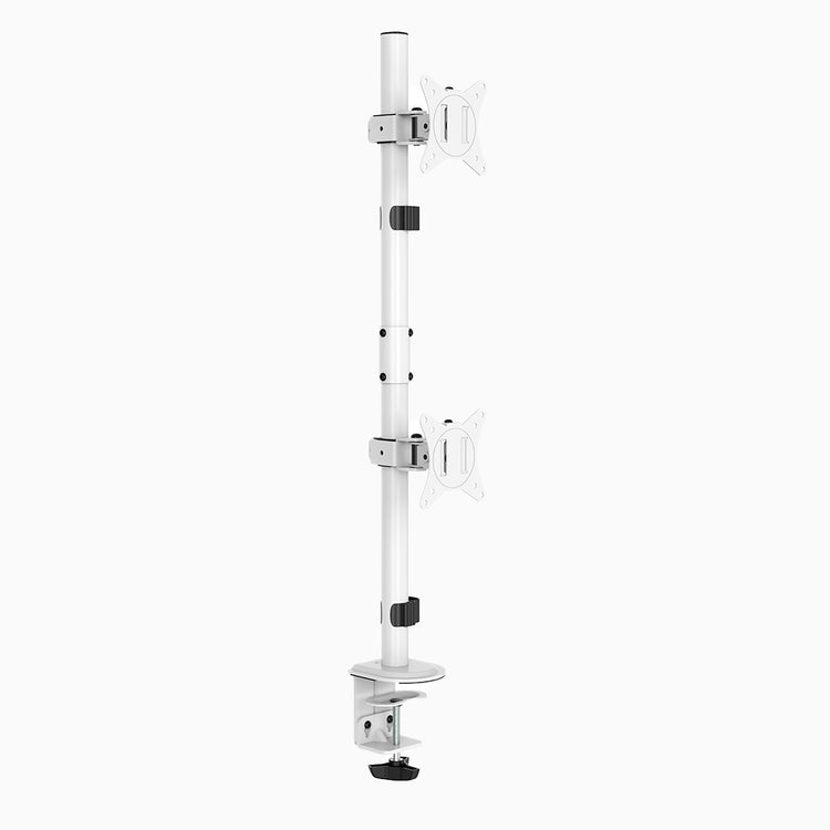 White eco vertical monitor  mount - Desky Canada