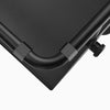 Desky elevated footrest with metal frame