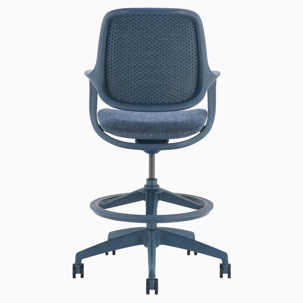 Blue ergonomic office chair
