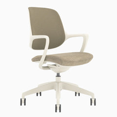Almost Perfect Desky Evoque Low Back Office Chair in Wheat