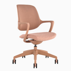 Desky Evoque Low Back Office Chair in Peach
