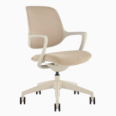 Desky Evoque Low Back Office Chair in Wheat