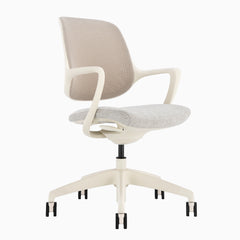 Almost Perfect Desky Evoque Low Back Office Chair in Light Wheat