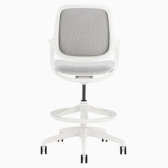Evoque low back office chair in white