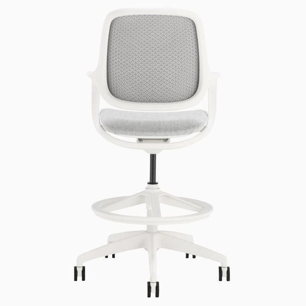 Evoque low back office chair in white