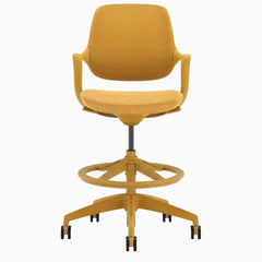 Desky Evoque Low Back Office Chair in Mustard Yellow