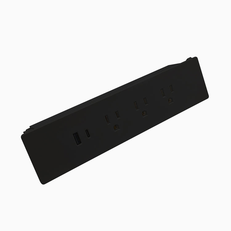 Desky EzyClip Power Board-Black-Connecting Junction - Desky Canada