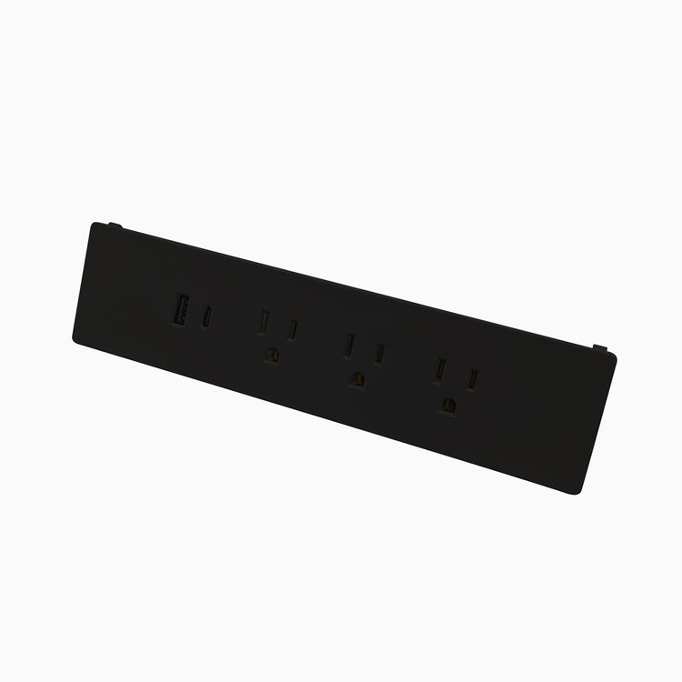 Desky EzyClip Power Board-Black-Connecting Junction - Desky Canada