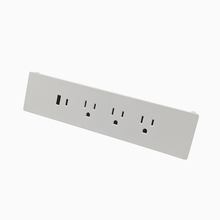 Desky EzyClip Power Board-White -Connecting Junction - Desky Canada