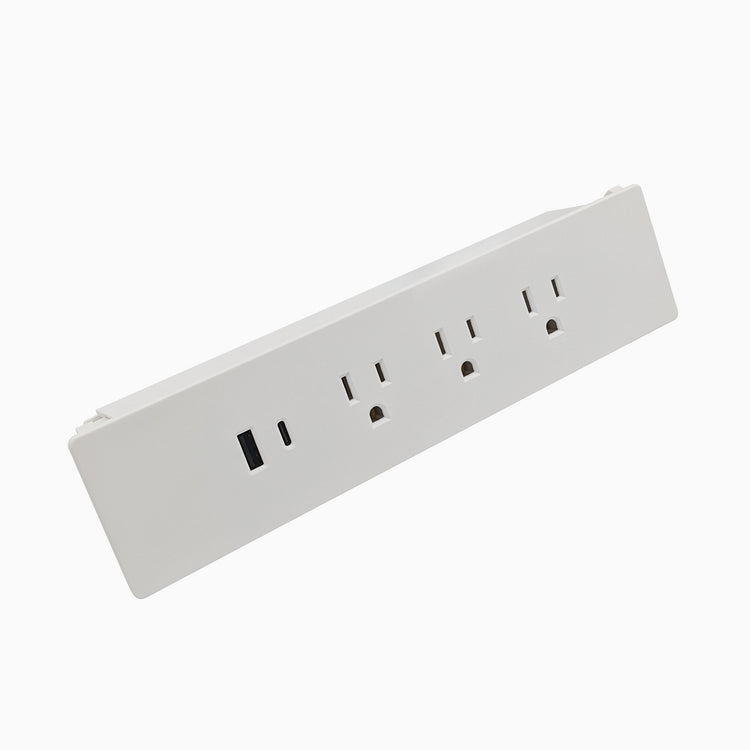 Desky EzyClip Power Board-White -Connecting Junction - Desky Canada