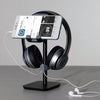 Desky Headphone and Phone Stand in black 