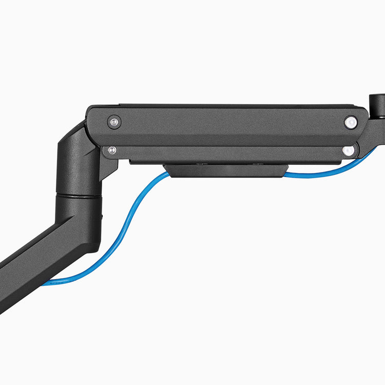 Ultrawide monitor arm with cable management 