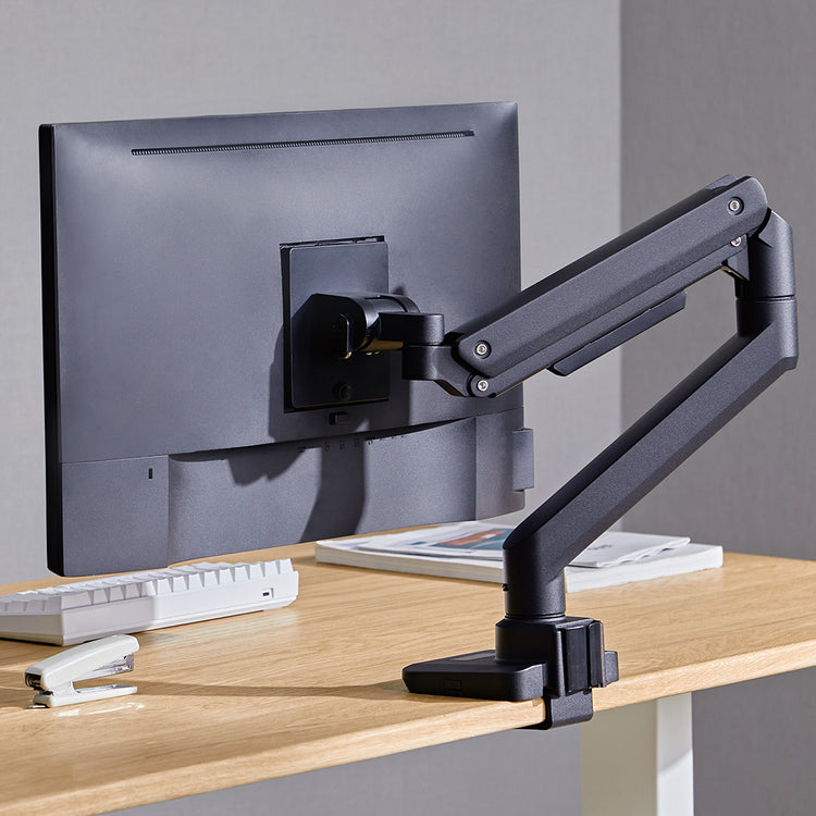 Ultrawide screen monitor arms black - Desky