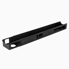 Desky Integrated Cable & Power Channel- 6 plugs in black