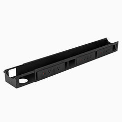 Desky Integrated Cable & Power Channel- 9 plugs in black