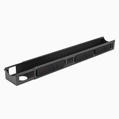 Desky Integrated Cable & Power Channel- 9 plugs in space grey