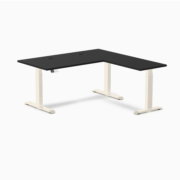 Desky L-Shape Laminate Sit Stand Desk