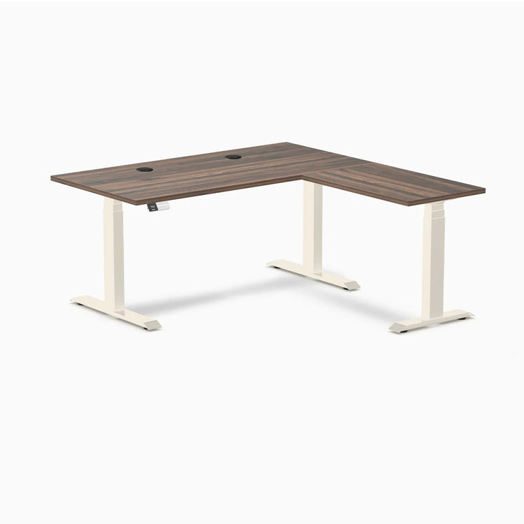 Desky L-Shape Laminate Sit Stand Desk