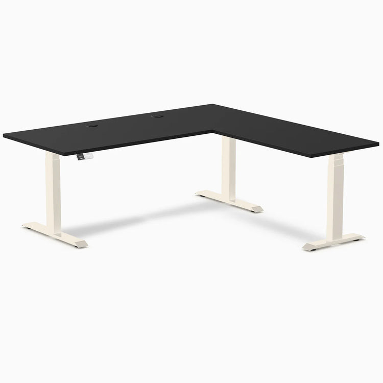 Desky L-Shape Laminate Sit Stand Desk