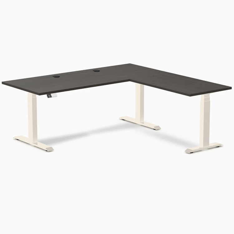 Desky L-Shape Laminate Sit Stand Desk