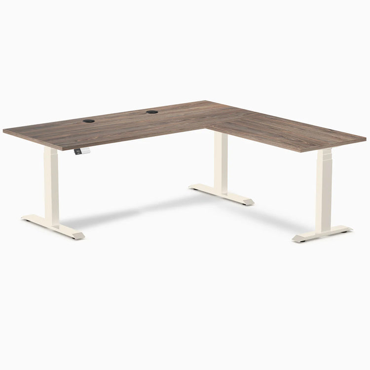 Desky L-Shape Laminate Sit Stand Desk
