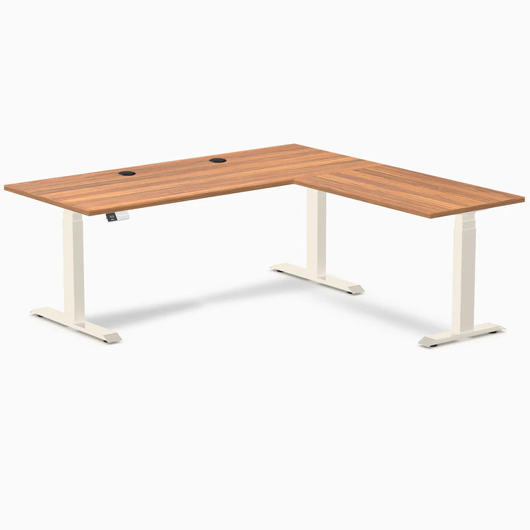 Desky L-Shape Laminate Sit Stand Desk