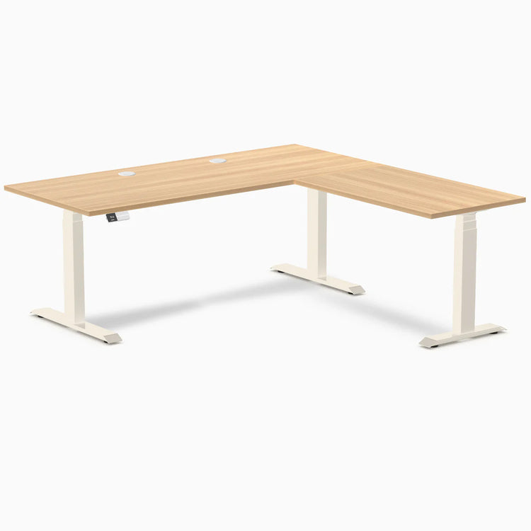Desky L-Shape Laminate Sit Stand Desk
