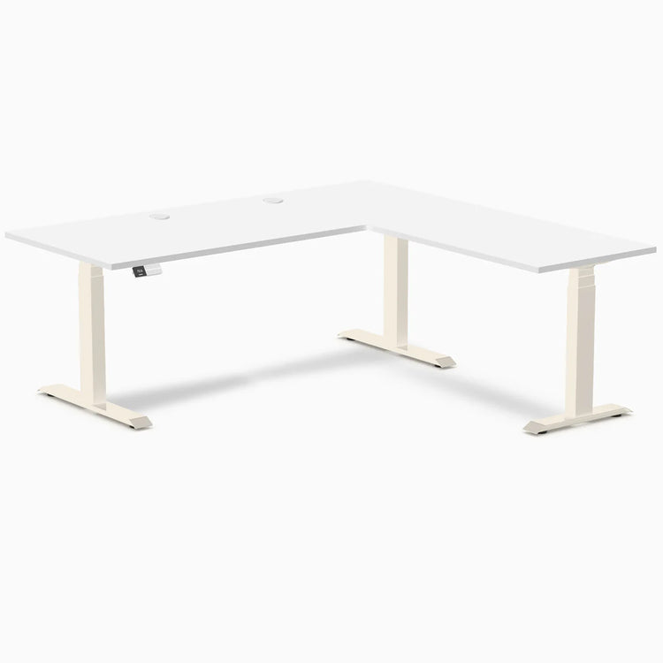 Desky L-Shape Laminate Sit Stand Desk