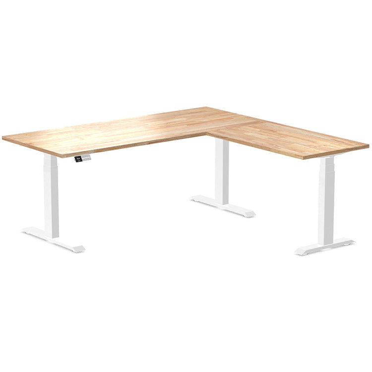 rubberwood l-shaped desk