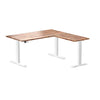 softwood l-shape desk