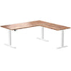 softwood l-shape desk
