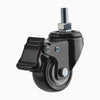 Desky Lockable Desk Casters close up view - Desky Canada