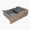 Desky Minimal Under Desk Drawer-space grey -Melamine natural walnut - Desky Canada