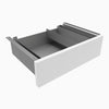 Desky Minimal Under Desk Drawer-Space Grey -Melamine white - Desky Canada