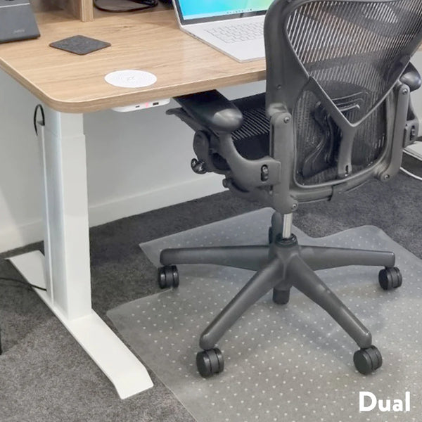 Desky Magnetic Cable Management-White-Dual- Desky Canada