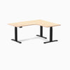 Desky L-Shape Melamine Sit Stand Desk-Desky® Australia