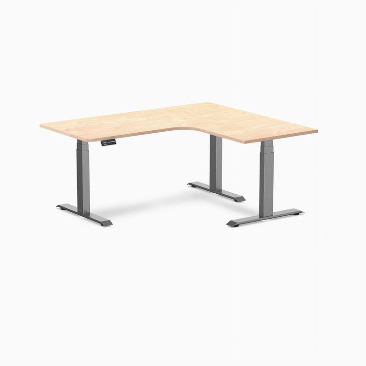 Desky L-Shape Melamine Sit Stand Desk-Desky® Australia