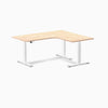 Desky L-Shape Melamine Sit Stand Desk-Desky® Australia