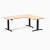Desky L-Shape Melamine Sit Stand Desk-Desky® Australia
