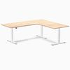 Desky L-Shape Melamine Sit Stand Desk-Desky® Australia