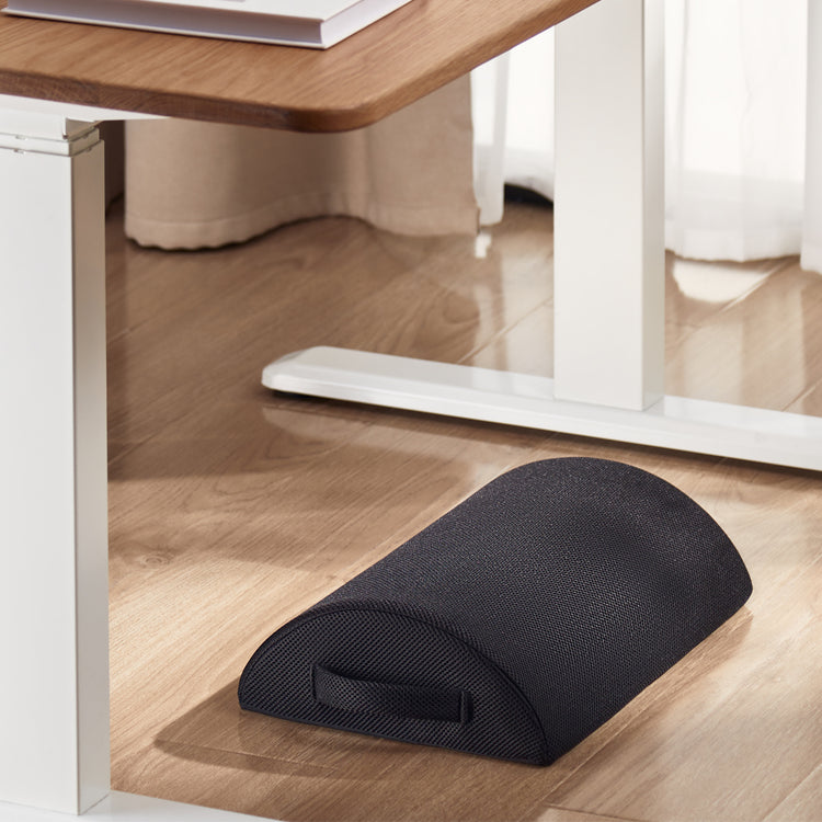 Memory foam foot rest under desk